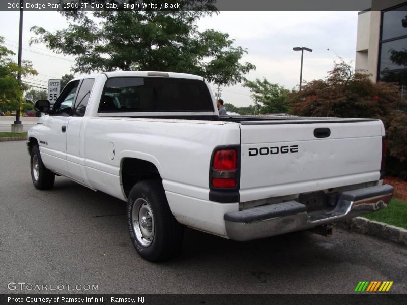 Bright White / Black 2001 Dodge Ram 1500 ST Club Cab