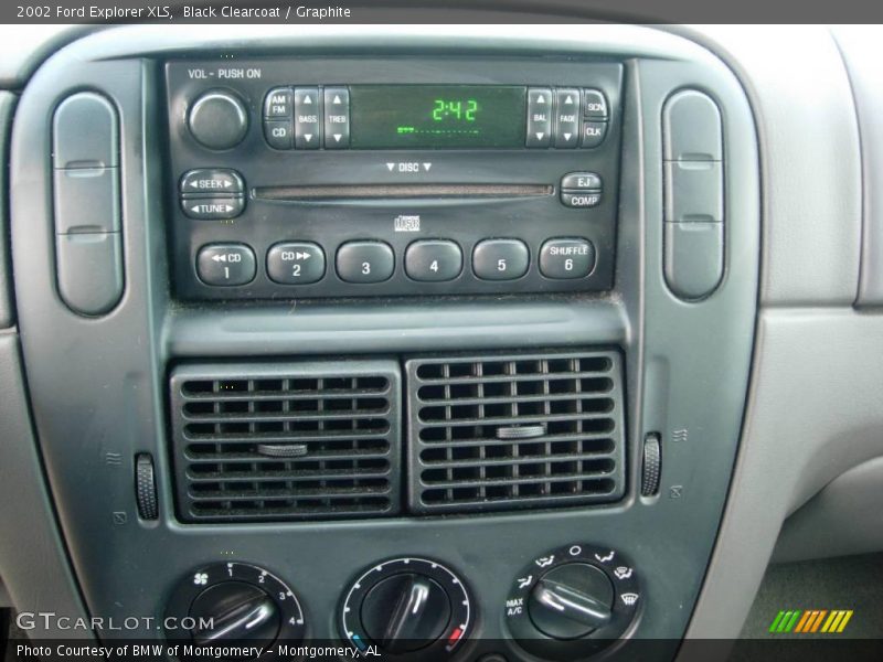 Black Clearcoat / Graphite 2002 Ford Explorer XLS
