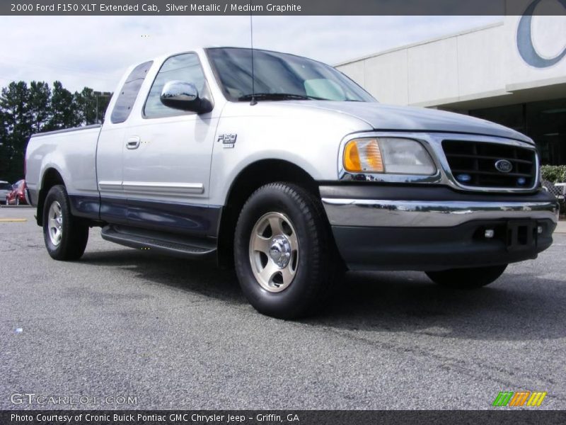 Silver Metallic / Medium Graphite 2000 Ford F150 XLT Extended Cab