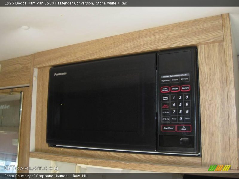 Stone White / Red 1996 Dodge Ram Van 3500 Passenger Conversion