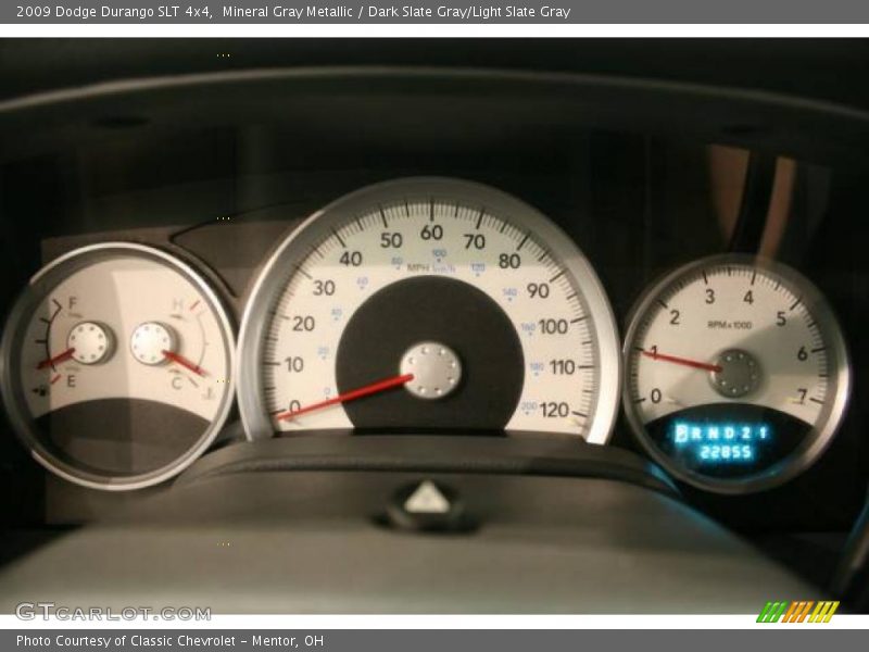 Mineral Gray Metallic / Dark Slate Gray/Light Slate Gray 2009 Dodge Durango SLT 4x4
