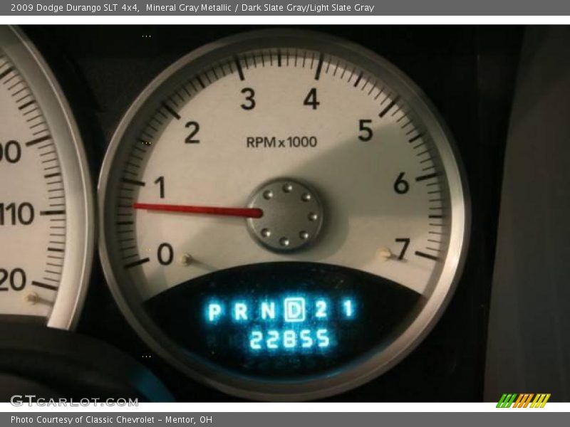 Mineral Gray Metallic / Dark Slate Gray/Light Slate Gray 2009 Dodge Durango SLT 4x4