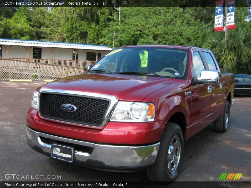 Redfire Metallic / Tan 2007 Ford F150 XLT SuperCrew