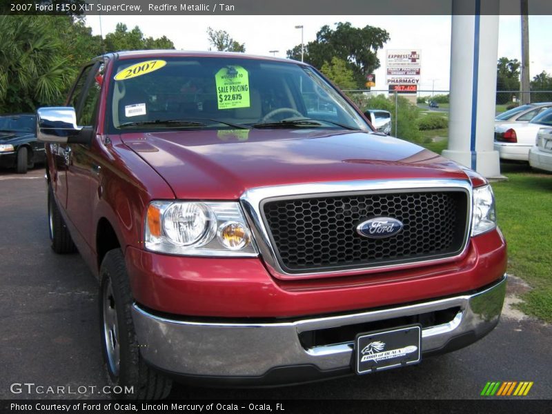 Redfire Metallic / Tan 2007 Ford F150 XLT SuperCrew