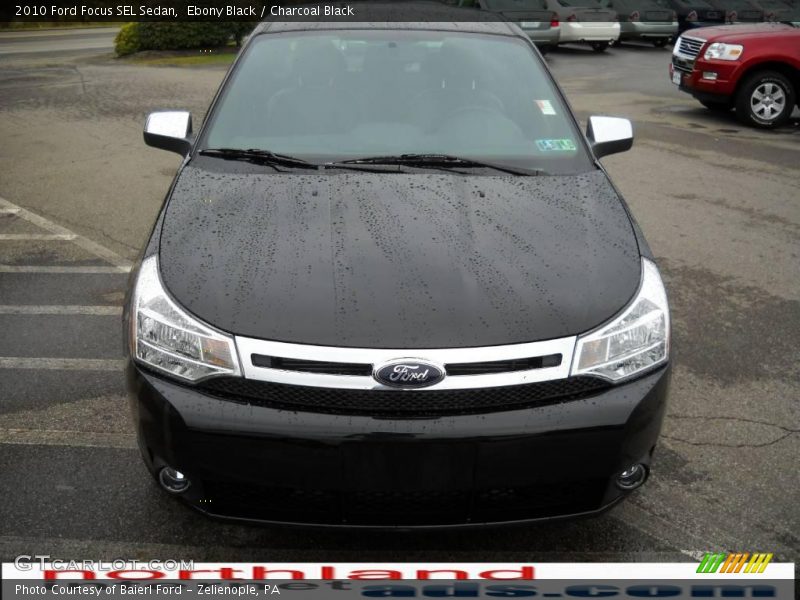 Ebony Black / Charcoal Black 2010 Ford Focus SEL Sedan