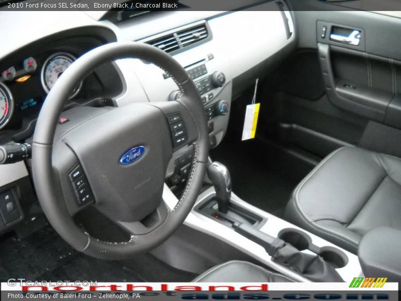 Ebony Black / Charcoal Black 2010 Ford Focus SEL Sedan