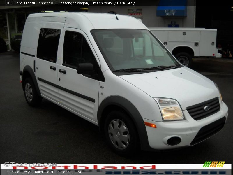 Frozen White / Dark Gray 2010 Ford Transit Connect XLT Passenger Wagon