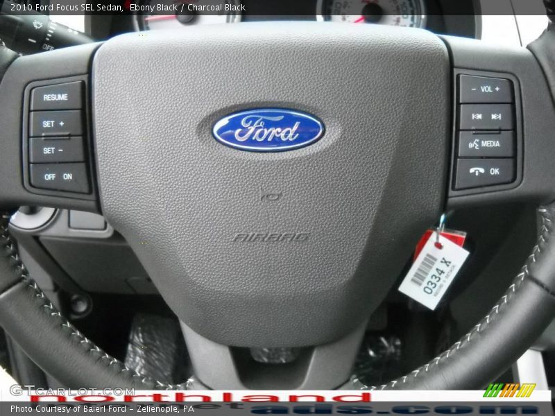 Ebony Black / Charcoal Black 2010 Ford Focus SEL Sedan