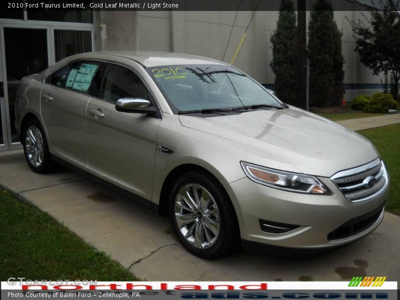 Gold Leaf Metallic / Light Stone 2010 Ford Taurus Limited