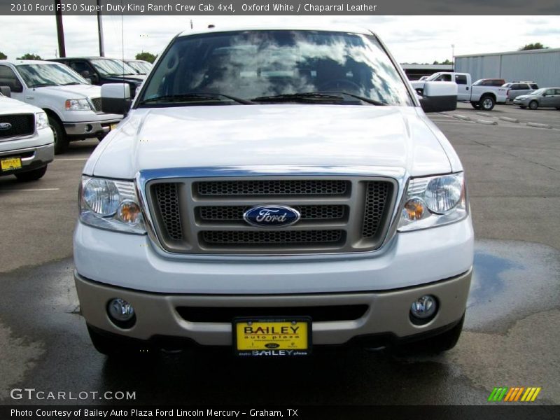 Oxford White / Chaparral Leather 2010 Ford F350 Super Duty King Ranch Crew Cab 4x4