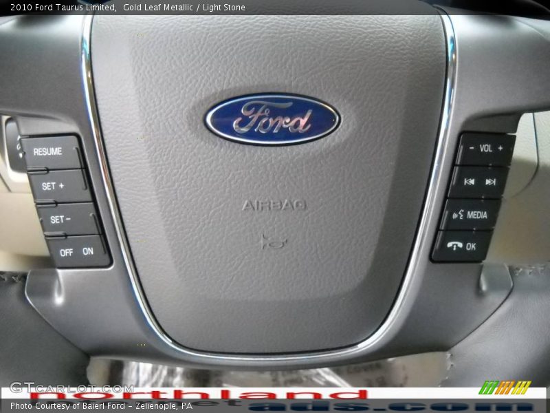 Gold Leaf Metallic / Light Stone 2010 Ford Taurus Limited