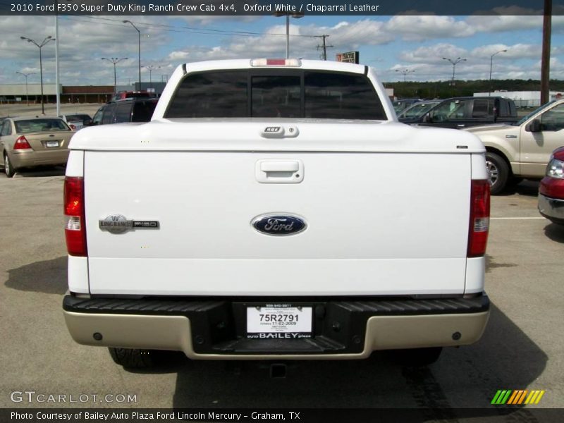 Oxford White / Chaparral Leather 2010 Ford F350 Super Duty King Ranch Crew Cab 4x4