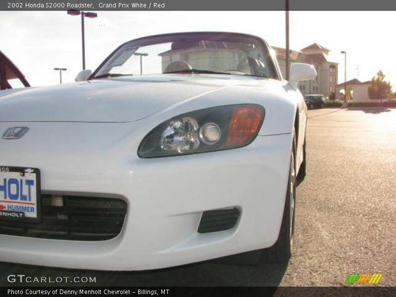 Grand Prix White / Red 2002 Honda S2000 Roadster