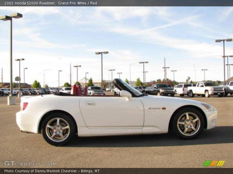 Grand Prix White / Red 2002 Honda S2000 Roadster