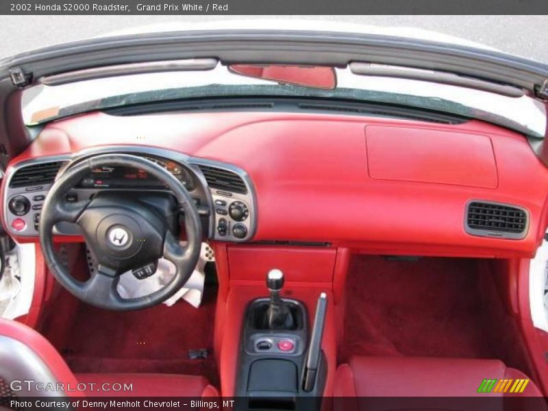 Grand Prix White / Red 2002 Honda S2000 Roadster