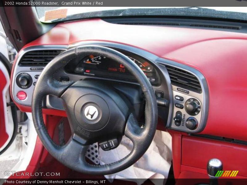 Grand Prix White / Red 2002 Honda S2000 Roadster
