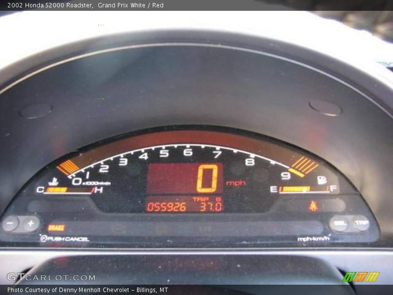 Grand Prix White / Red 2002 Honda S2000 Roadster
