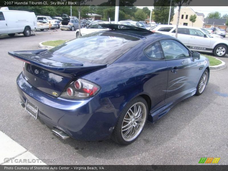 Sky Blue / Black 2007 Hyundai Tiburon GS