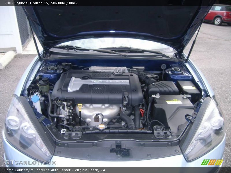 Sky Blue / Black 2007 Hyundai Tiburon GS