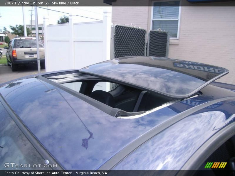 Sky Blue / Black 2007 Hyundai Tiburon GS