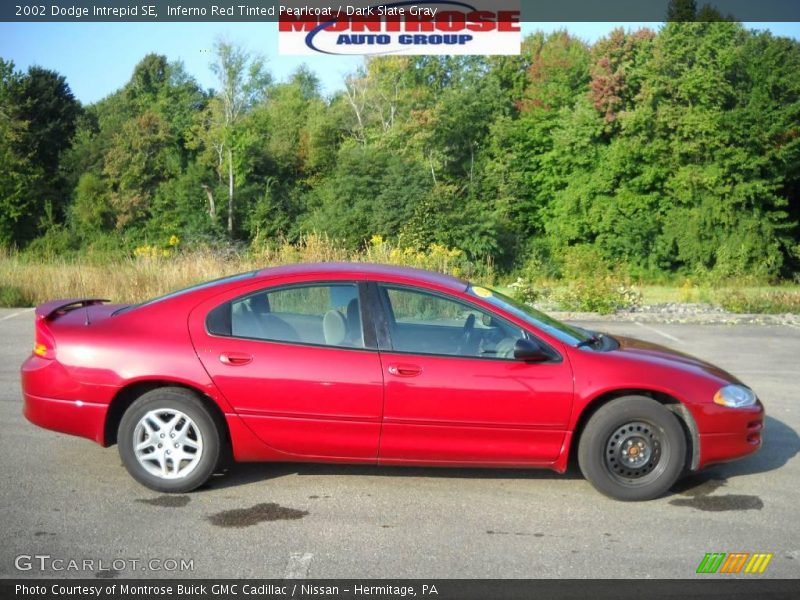 Inferno Red Tinted Pearlcoat / Dark Slate Gray 2002 Dodge Intrepid SE