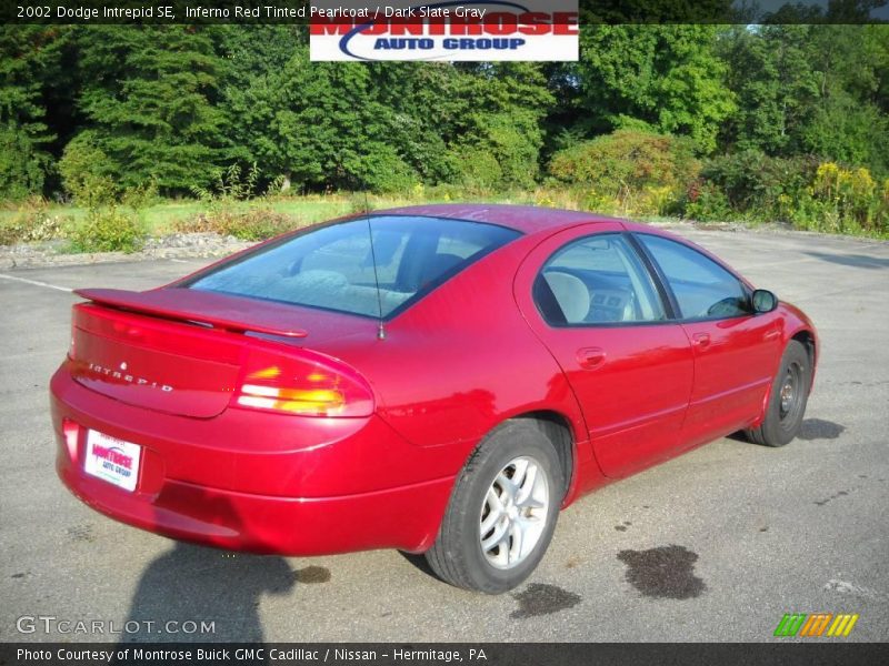 Inferno Red Tinted Pearlcoat / Dark Slate Gray 2002 Dodge Intrepid SE