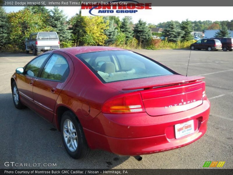 Inferno Red Tinted Pearlcoat / Dark Slate Gray 2002 Dodge Intrepid SE