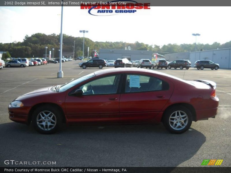 Inferno Red Tinted Pearlcoat / Dark Slate Gray 2002 Dodge Intrepid SE