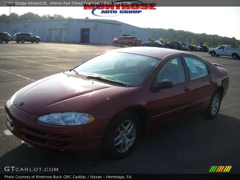 Inferno Red Tinted Pearlcoat / Dark Slate Gray 2002 Dodge Intrepid SE