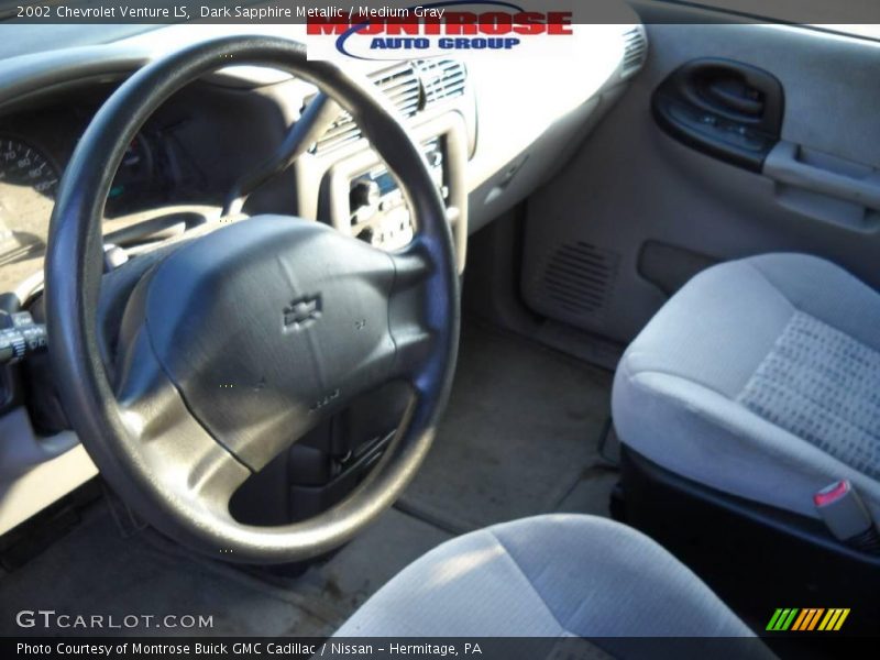 Dark Sapphire Metallic / Medium Gray 2002 Chevrolet Venture LS