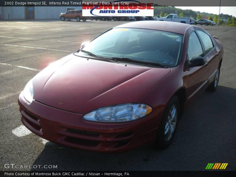 Inferno Red Tinted Pearlcoat / Dark Slate Gray 2002 Dodge Intrepid SE
