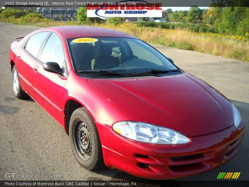 Inferno Red Tinted Pearlcoat / Dark Slate Gray 2002 Dodge Intrepid SE