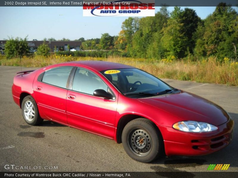 Inferno Red Tinted Pearlcoat / Dark Slate Gray 2002 Dodge Intrepid SE