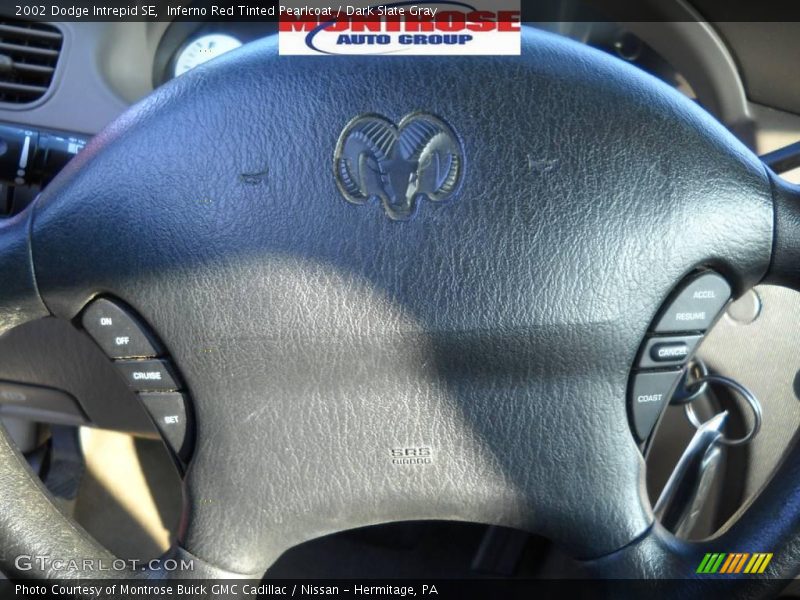 Inferno Red Tinted Pearlcoat / Dark Slate Gray 2002 Dodge Intrepid SE