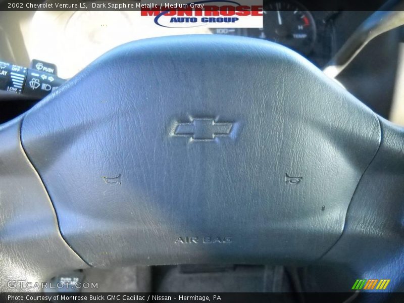 Dark Sapphire Metallic / Medium Gray 2002 Chevrolet Venture LS