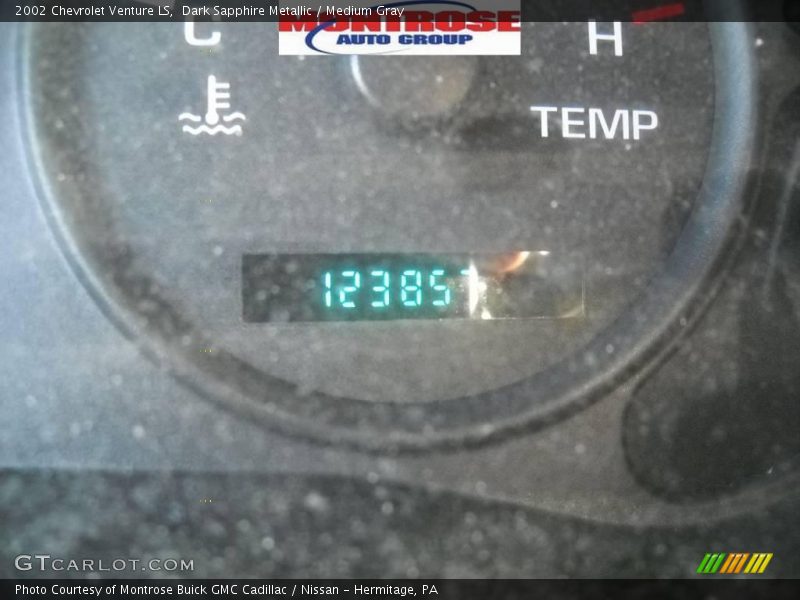 Dark Sapphire Metallic / Medium Gray 2002 Chevrolet Venture LS