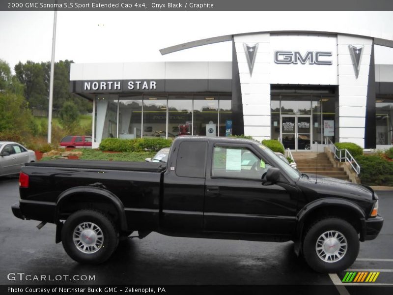 Onyx Black / Graphite 2000 GMC Sonoma SLS Sport Extended Cab 4x4