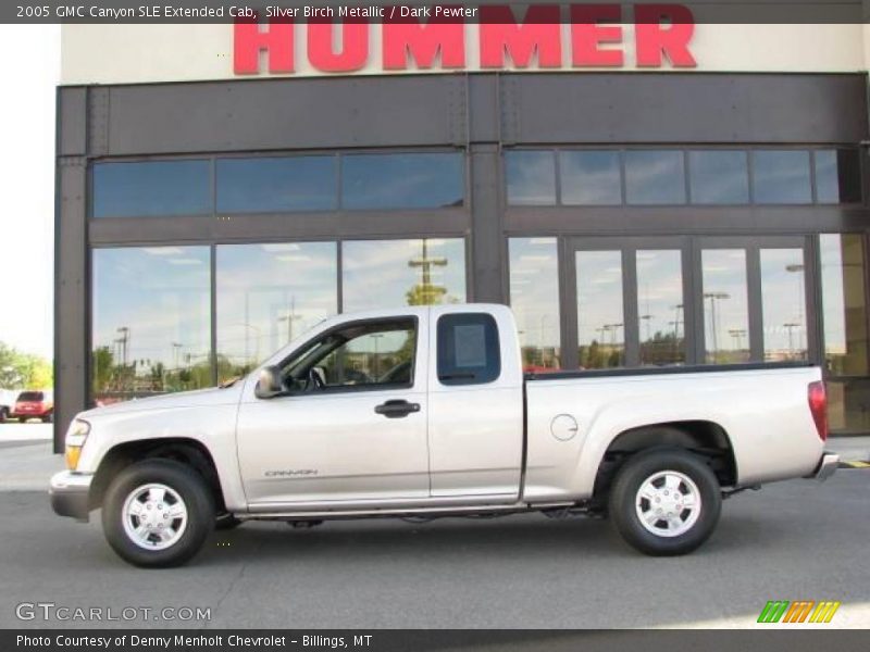 Silver Birch Metallic / Dark Pewter 2005 GMC Canyon SLE Extended Cab