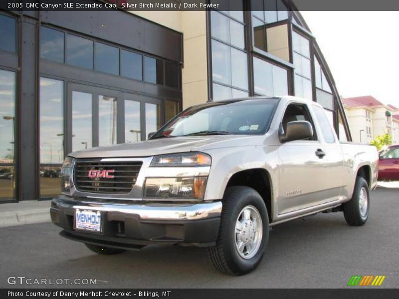 Silver Birch Metallic / Dark Pewter 2005 GMC Canyon SLE Extended Cab