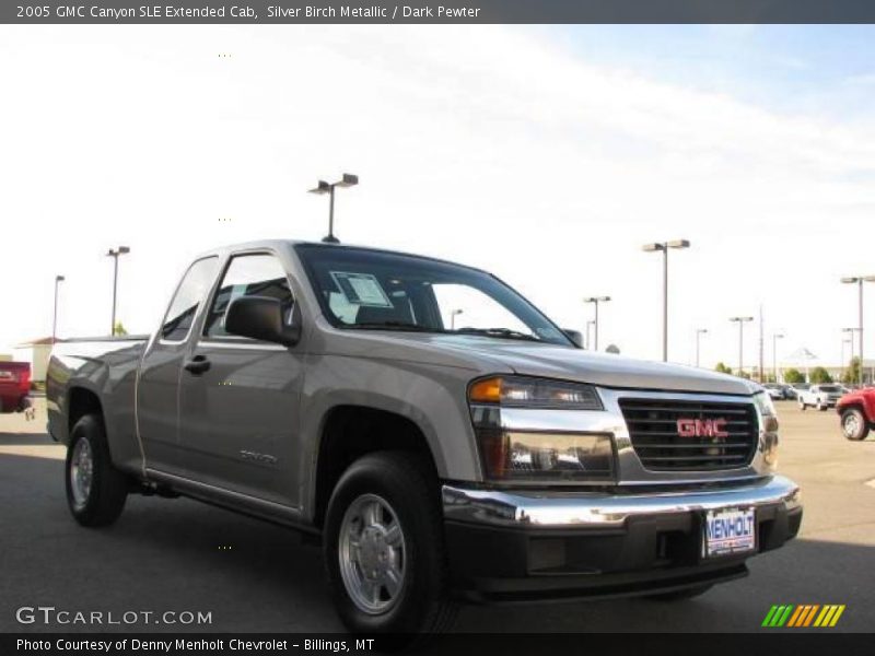 Silver Birch Metallic / Dark Pewter 2005 GMC Canyon SLE Extended Cab