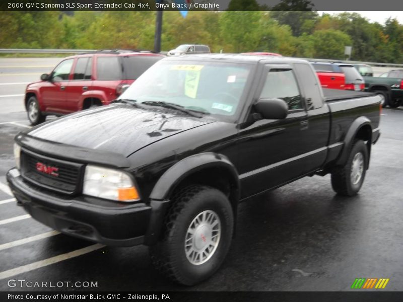 Onyx Black / Graphite 2000 GMC Sonoma SLS Sport Extended Cab 4x4