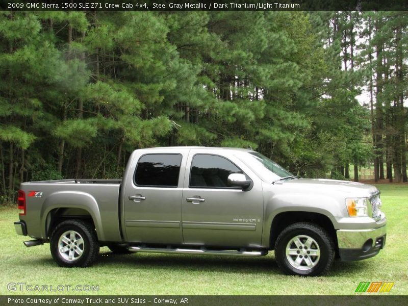 Steel Gray Metallic / Dark Titanium/Light Titanium 2009 GMC Sierra 1500 SLE Z71 Crew Cab 4x4