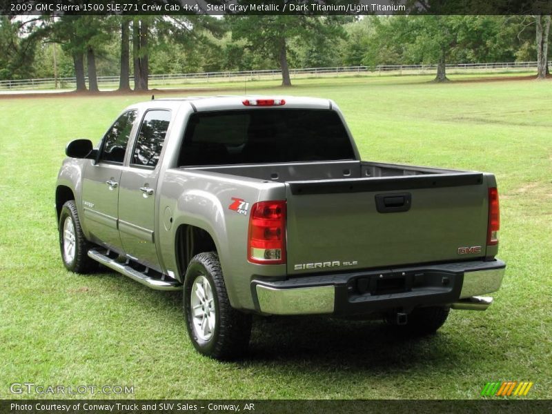 Steel Gray Metallic / Dark Titanium/Light Titanium 2009 GMC Sierra 1500 SLE Z71 Crew Cab 4x4