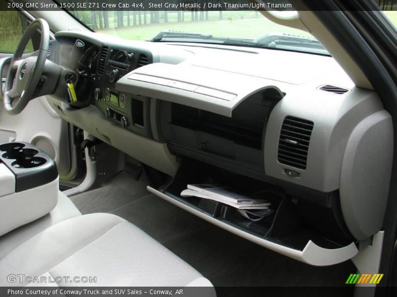 Steel Gray Metallic / Dark Titanium/Light Titanium 2009 GMC Sierra 1500 SLE Z71 Crew Cab 4x4