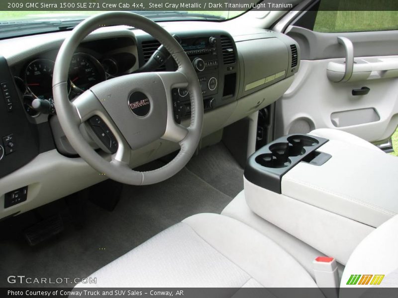 Steel Gray Metallic / Dark Titanium/Light Titanium 2009 GMC Sierra 1500 SLE Z71 Crew Cab 4x4