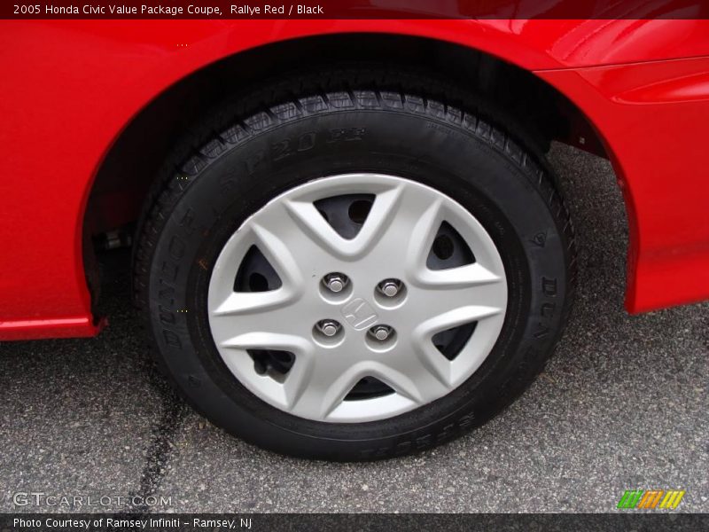 Rallye Red / Black 2005 Honda Civic Value Package Coupe