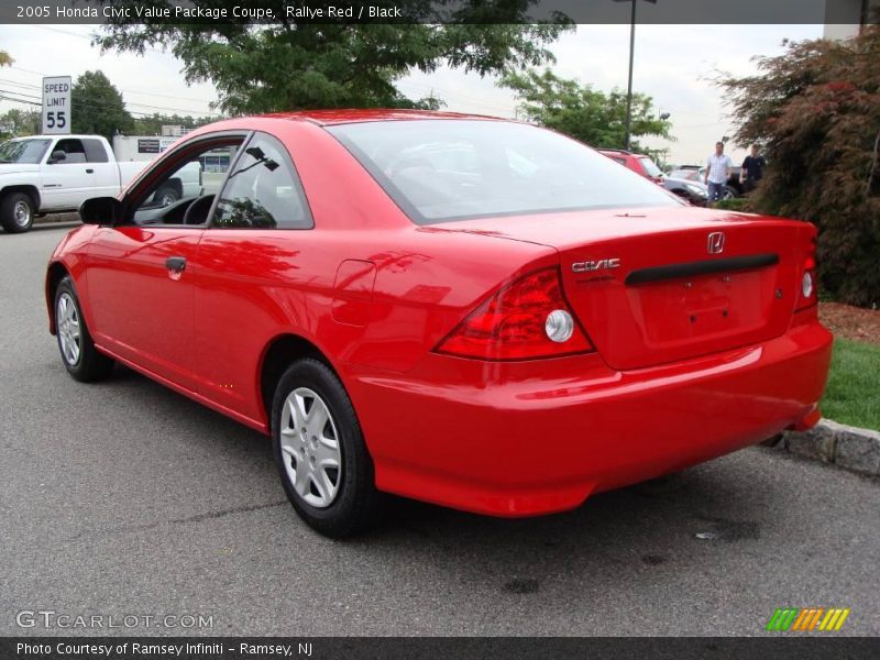 Rallye Red / Black 2005 Honda Civic Value Package Coupe