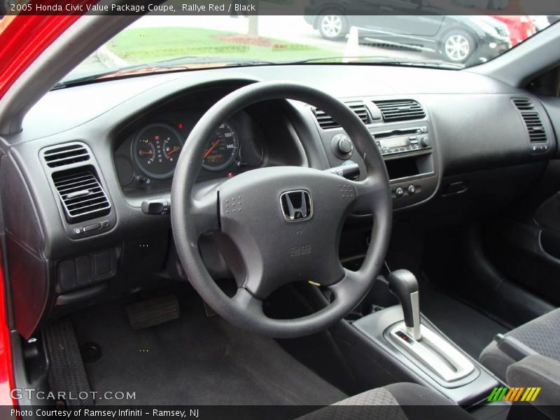 Rallye Red / Black 2005 Honda Civic Value Package Coupe