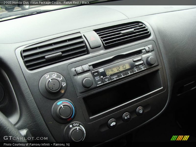 Rallye Red / Black 2005 Honda Civic Value Package Coupe