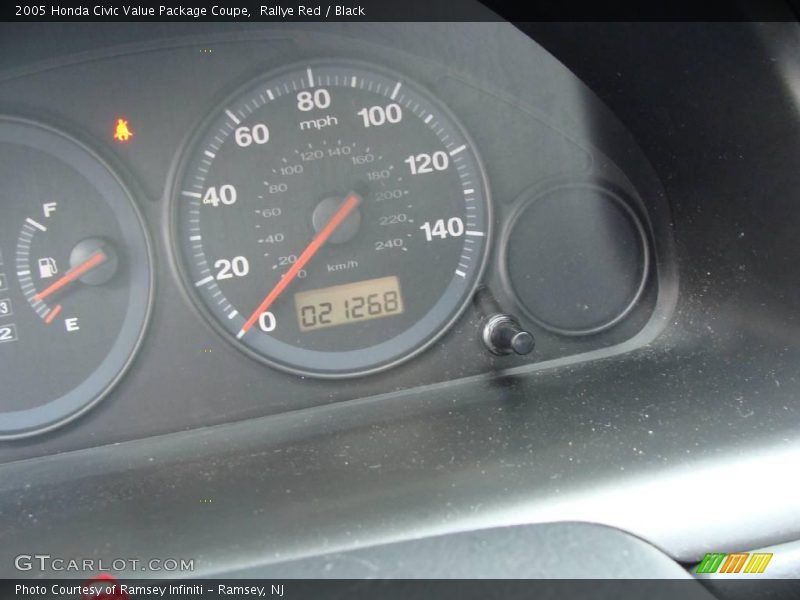 Rallye Red / Black 2005 Honda Civic Value Package Coupe